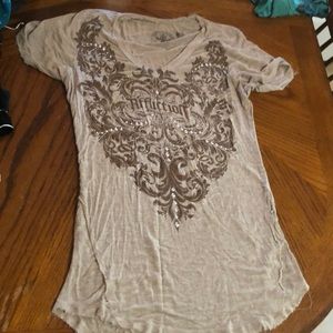 Affliction bling shirt